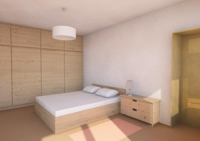 RD Stoklasovi Úpice Vizualizace ložnice